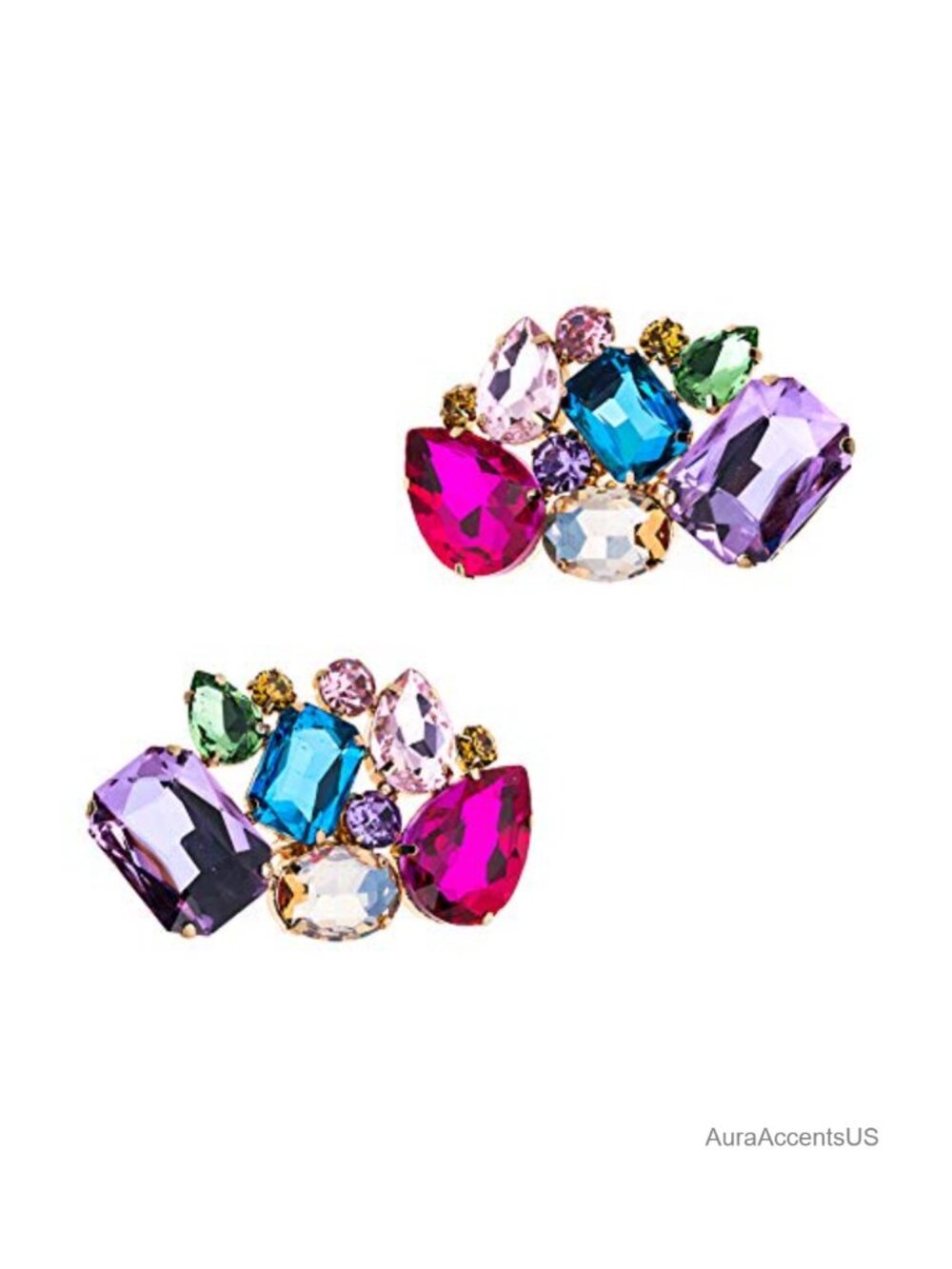 Crystal Rhinestone Shoe Clips for Heels Flats Pumps Wedding Party